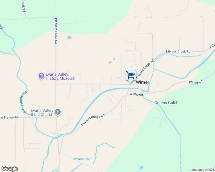 map of restaurants, bars, coffee shops, grocery stores, and more near 8622 East Evans Creek Road in Rogue River