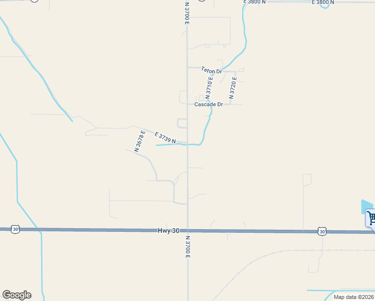 map of restaurants, bars, coffee shops, grocery stores, and more near 3735 North 3700 East in Twin Falls County