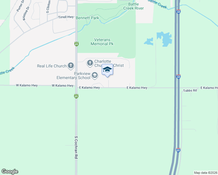 map of restaurants, bars, coffee shops, grocery stores, and more near 301 East Kalamo Highway in Charlotte