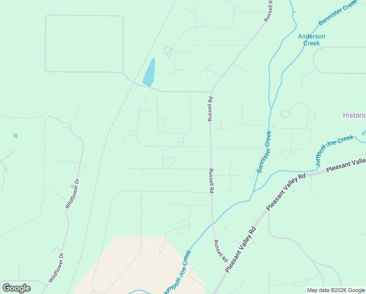 map of restaurants, bars, coffee shops, grocery stores, and more near Sugar Pine Drive in Merlin