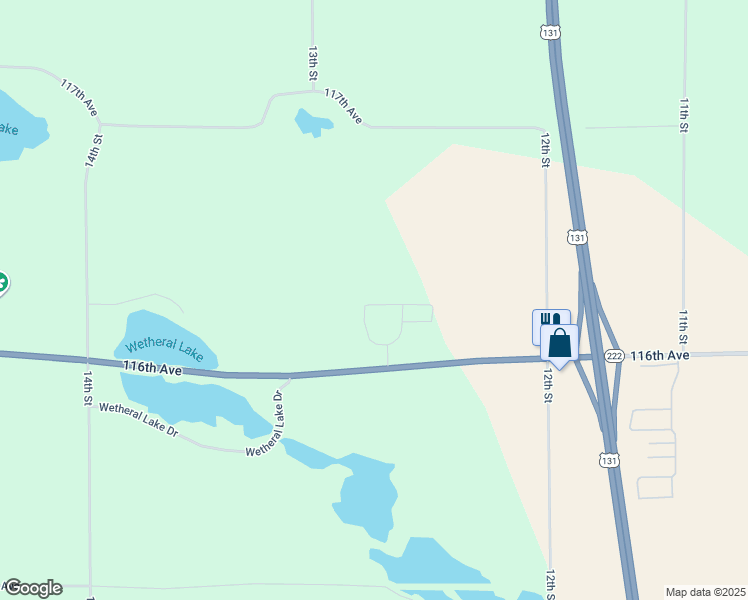 map of restaurants, bars, coffee shops, grocery stores, and more near 1249 Michigan 222 in Martin