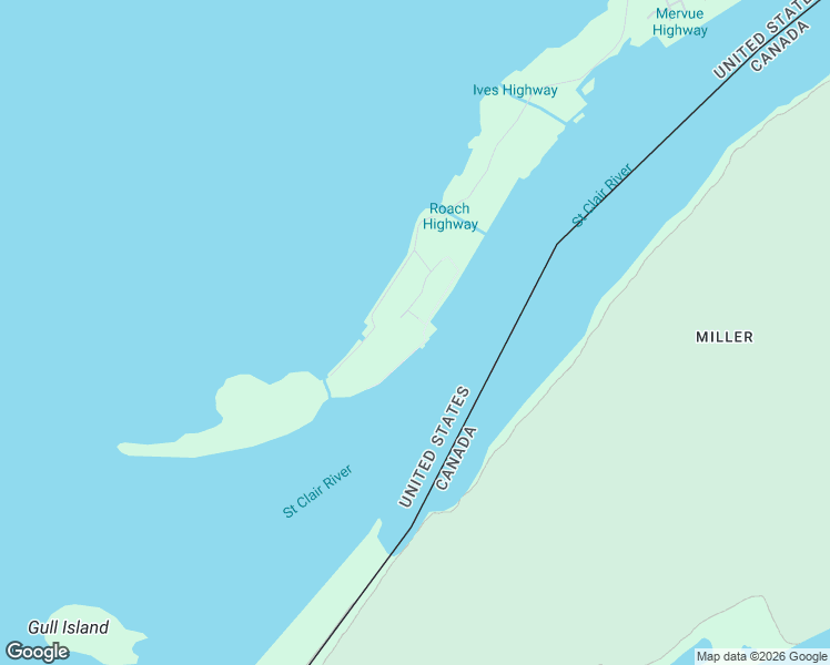 map of restaurants, bars, coffee shops, grocery stores, and more near 9900 South Channel Drive in Harsens Island