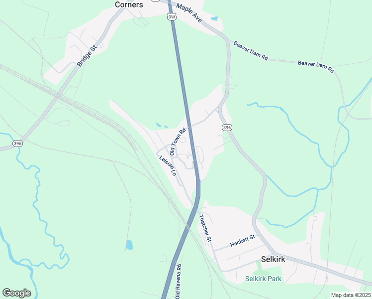 map of restaurants, bars, coffee shops, grocery stores, and more near 1377 Route 9W in Selkirk