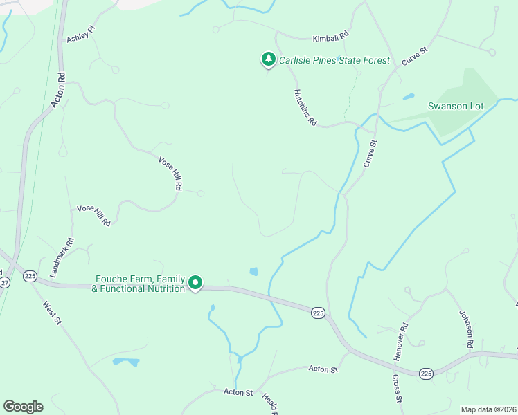 map of restaurants, bars, coffee shops, grocery stores, and more near 50 Carlisle Pines Drive in Carlisle