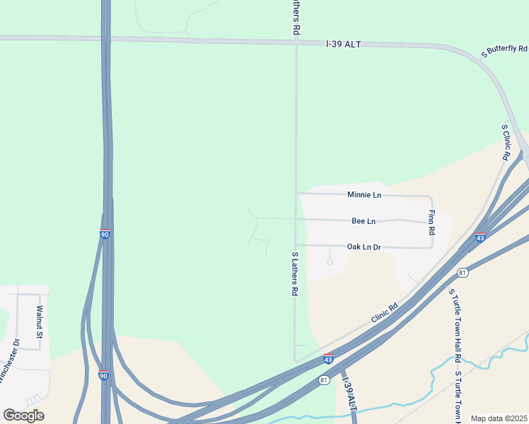 map of restaurants, bars, coffee shops, grocery stores, and more near 3459 Bee Lane in Beloit