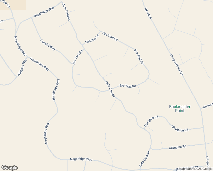 map of restaurants, bars, coffee shops, grocery stores, and more near Eva Trail Road in Chiloquin