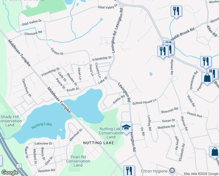 8 Monson Street, Billerica MA Walk Score