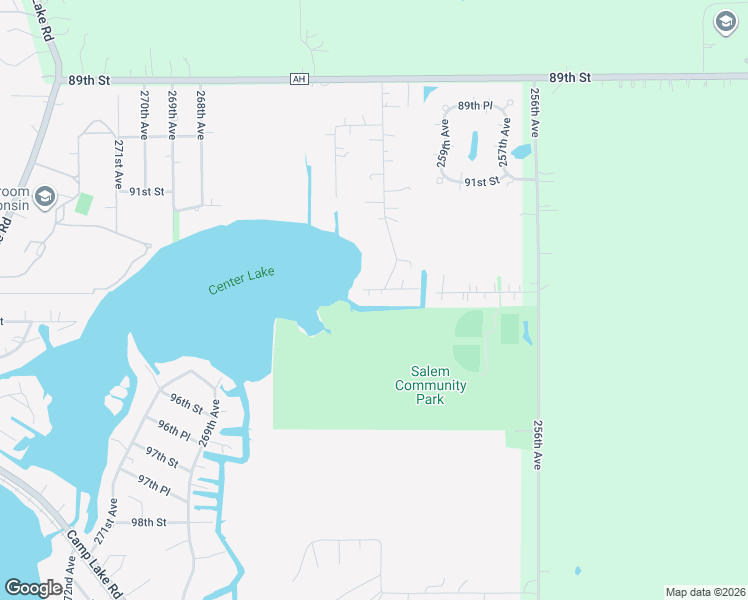 map of restaurants, bars, coffee shops, grocery stores, and more near 26211 93rd Street in Salem