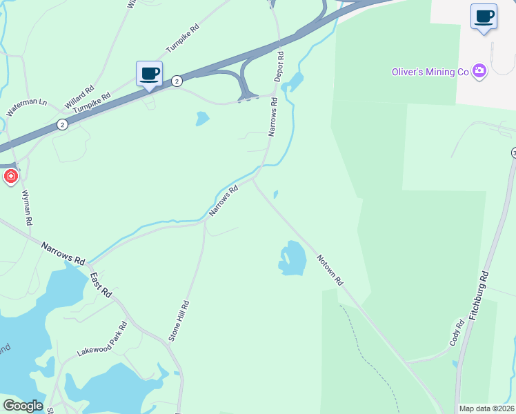 map of restaurants, bars, coffee shops, grocery stores, and more near 5 Notown Road in Westminster