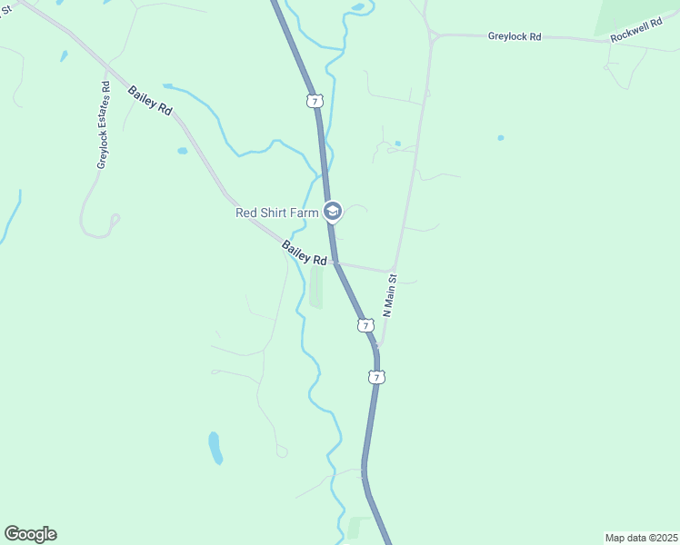 map of restaurants, bars, coffee shops, grocery stores, and more near U.S. 7 in Lanesborough