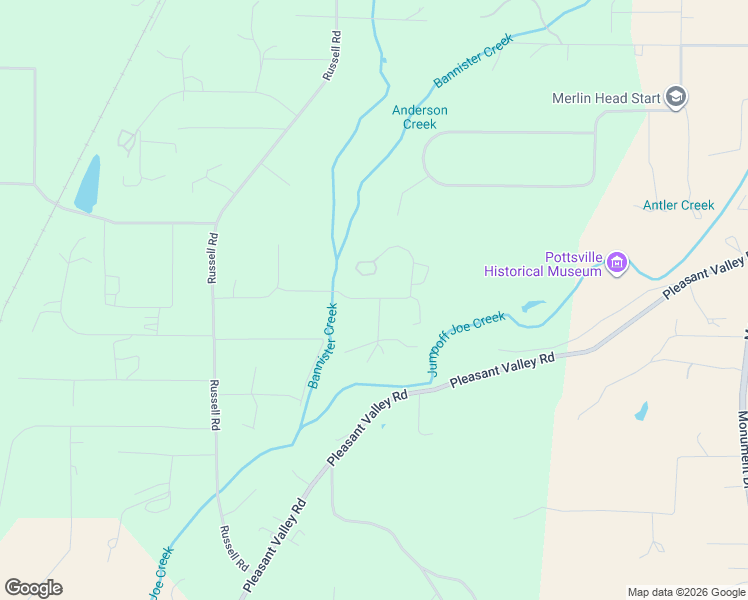 map of restaurants, bars, coffee shops, grocery stores, and more near 200 Hidden Acres Drive in Merlin