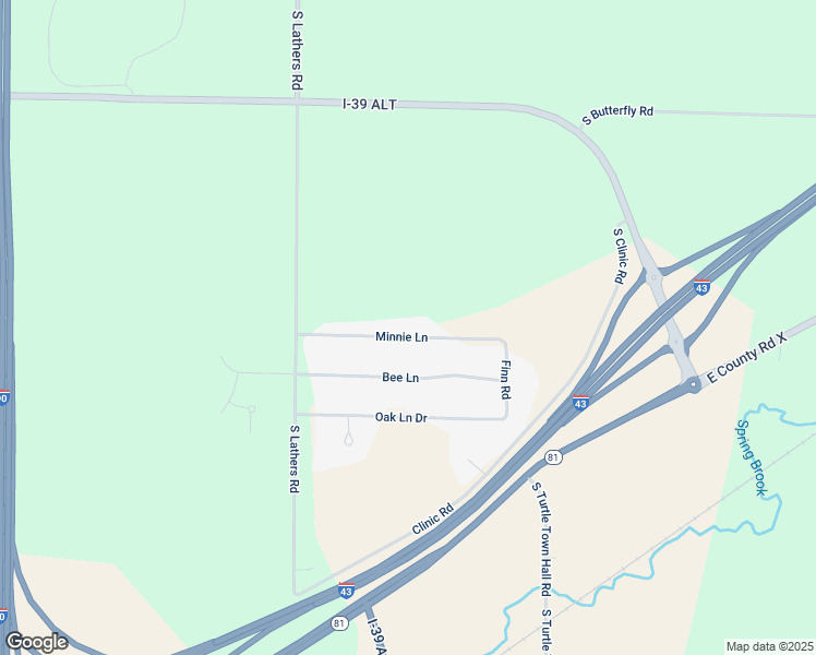 map of restaurants, bars, coffee shops, grocery stores, and more near 3635 Minnie Lane in Beloit