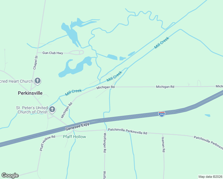 map of restaurants, bars, coffee shops, grocery stores, and more near 2112 Michigan Road in Wayland