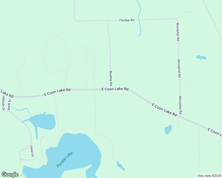 map of restaurants, bars, coffee shops, grocery stores, and more near 2498 East Coon Lake Road in Howell
