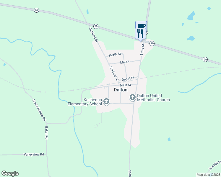 map of restaurants, bars, coffee shops, grocery stores, and more near 10049 Maple Street in Dalton