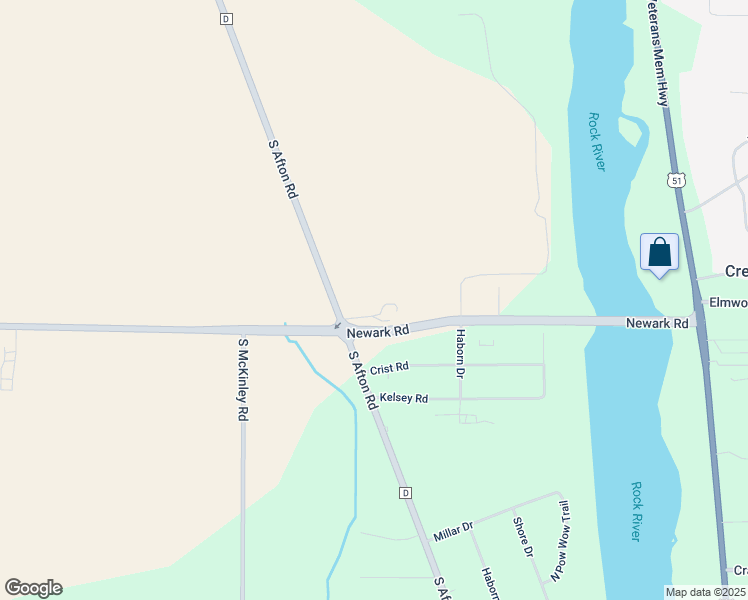 map of restaurants, bars, coffee shops, grocery stores, and more near 2601 South Afton Road in Beloit