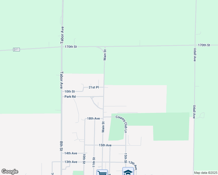map of restaurants, bars, coffee shops, grocery stores, and more near 1907 Main Street in Manson