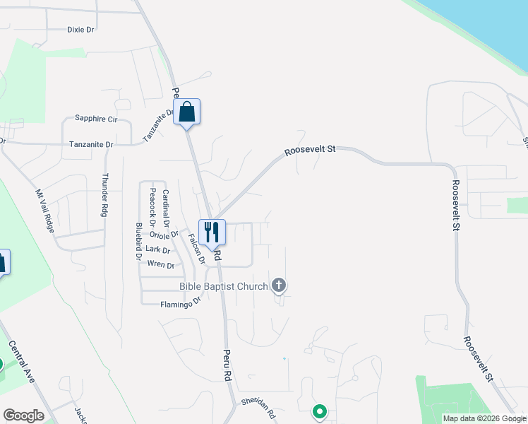 map of restaurants, bars, coffee shops, grocery stores, and more near 889 Salem Street in Dubuque