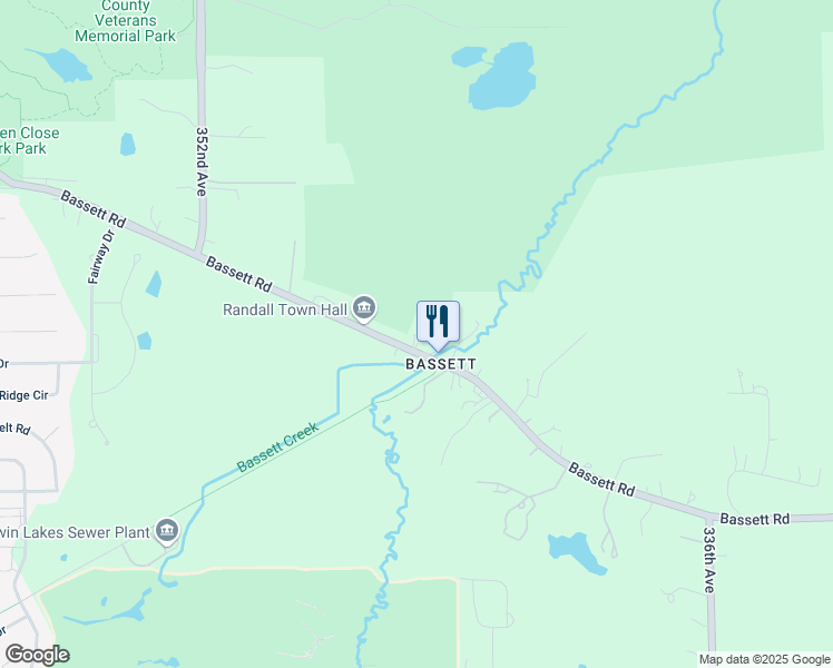 map of restaurants, bars, coffee shops, grocery stores, and more near 34440 Bassett Rd in Burlington