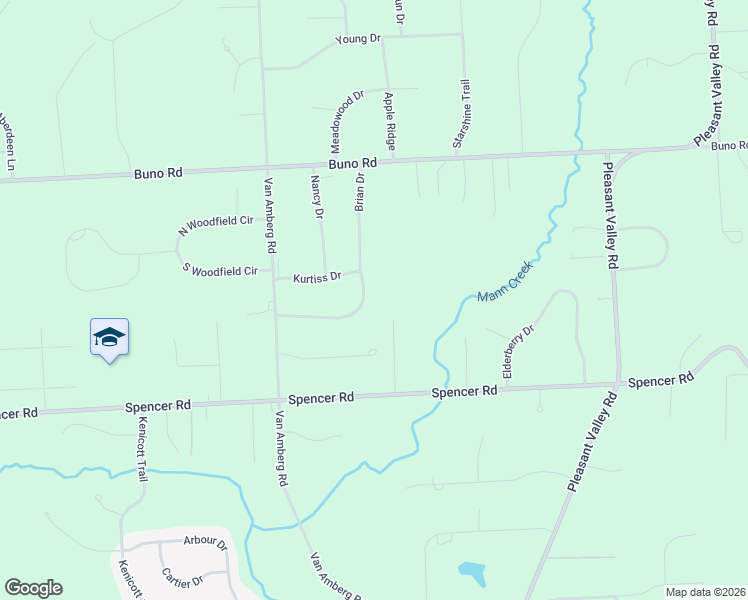 map of restaurants, bars, coffee shops, grocery stores, and more near 4281 Brian Drive in Brighton