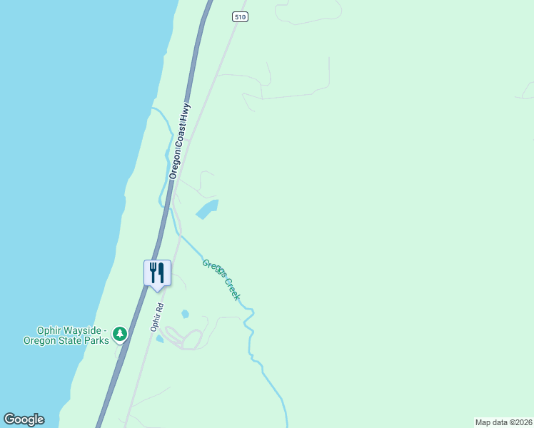 map of restaurants, bars, coffee shops, grocery stores, and more near Welsh Drive in Gold Beach