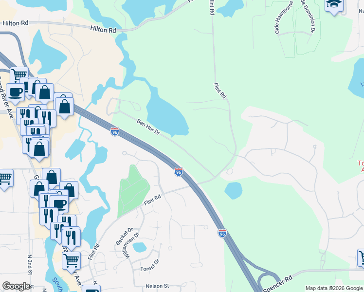 map of restaurants, bars, coffee shops, grocery stores, and more near in Brighton