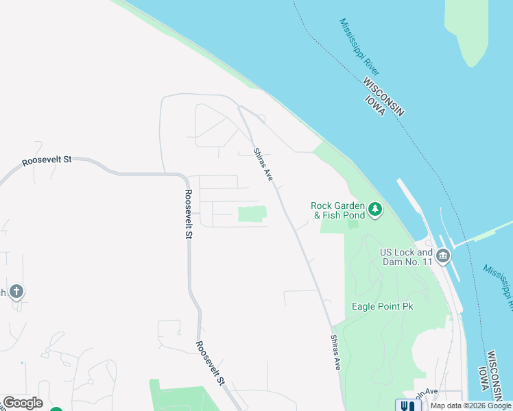 map of restaurants, bars, coffee shops, grocery stores, and more near 2125 Golden Eagle Dr in Dubuque