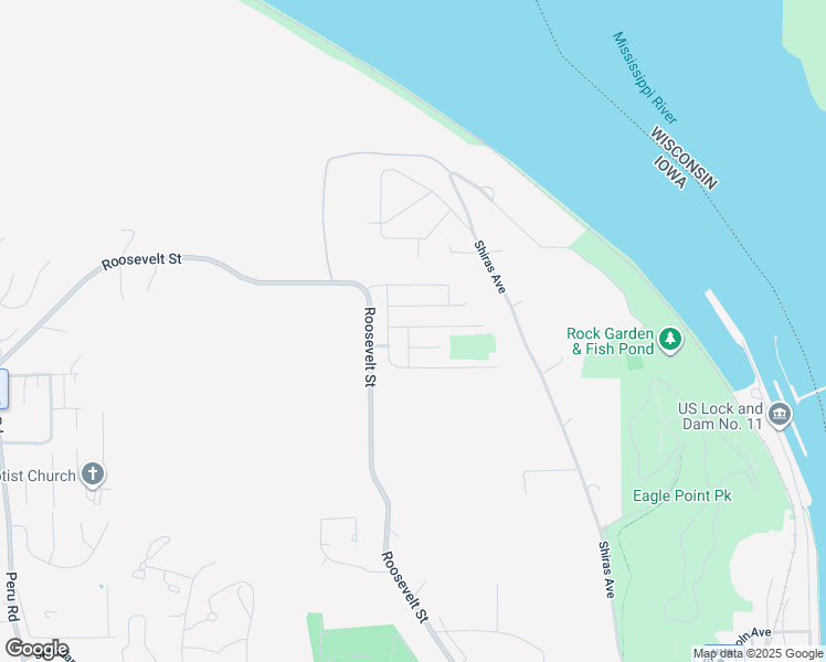map of restaurants, bars, coffee shops, grocery stores, and more near 3020 Stellar Eagle Drive in Dubuque
