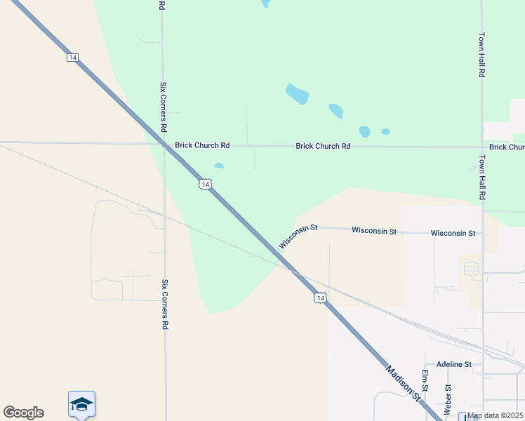 map of restaurants, bars, coffee shops, grocery stores, and more near N1386 U.S. 14 in Walworth