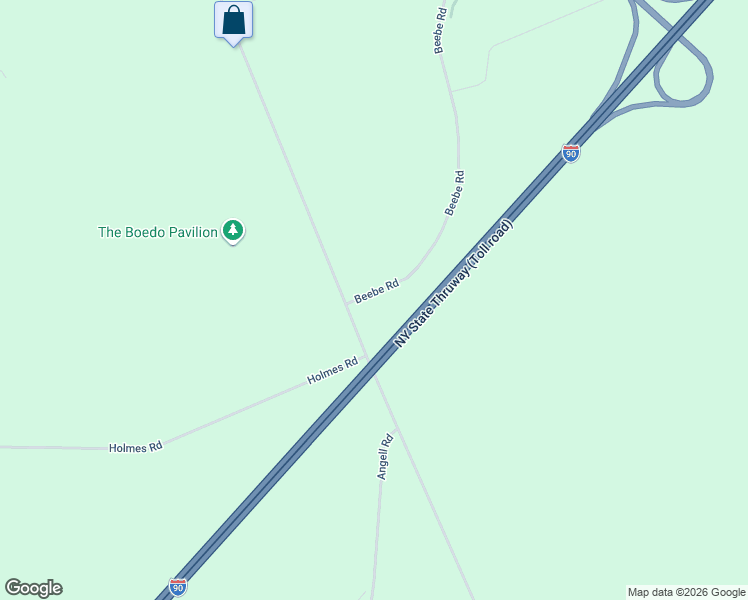 map of restaurants, bars, coffee shops, grocery stores, and more near 12377 Beebe Road in Silver Creek