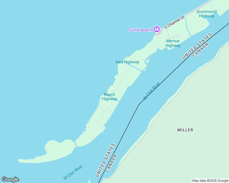 map of restaurants, bars, coffee shops, grocery stores, and more near 9603 South Channel Drive in Harsens Island