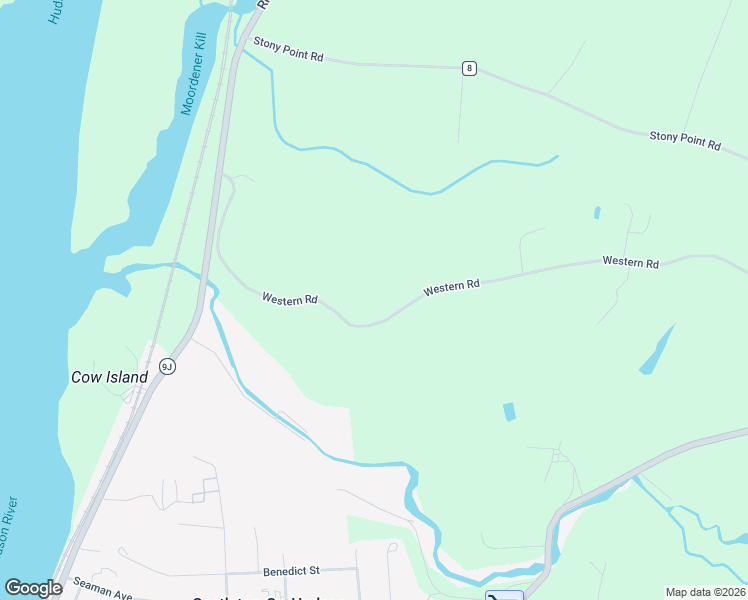 map of restaurants, bars, coffee shops, grocery stores, and more near 797 Western Road in Castleton-on-Hudson