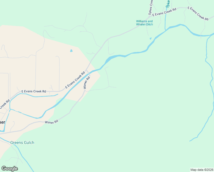 map of restaurants, bars, coffee shops, grocery stores, and more near 9820 East Evans Creek Road in Rogue River