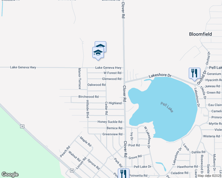 N1452 Cedar Road, Bloomfield WI Walk Score