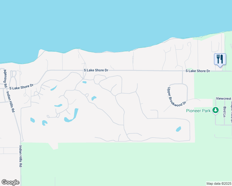 map of restaurants, bars, coffee shops, grocery stores, and more near 35 Bobolink Drive in Fontana-on-Geneva Lake