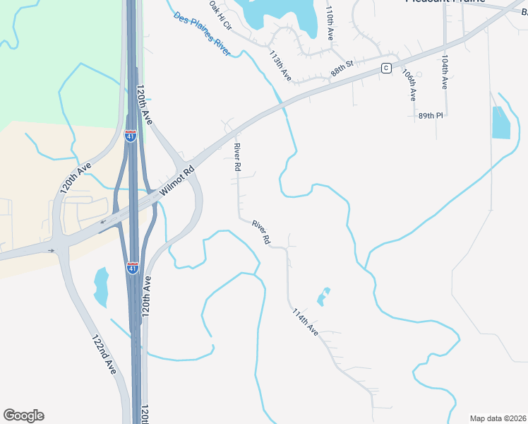 map of restaurants, bars, coffee shops, grocery stores, and more near 9009 114th Avenue in Pleasant Prairie