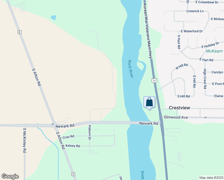 map of restaurants, bars, coffee shops, grocery stores, and more near 2559 South Natures Ridge in Beloit
