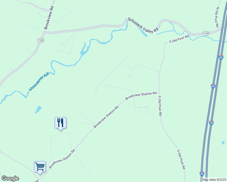 map of restaurants, bars, coffee shops, grocery stores, and more near 4 Farm View Drive in Castleton-on-Hudson