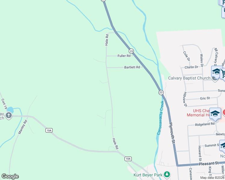 map of restaurants, bars, coffee shops, grocery stores, and more near 185-213 Hale Road in Norwich