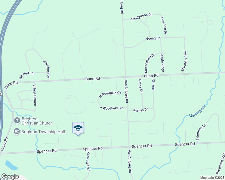 map of restaurants, bars, coffee shops, grocery stores, and more near 4082 Deerfield Court in Brighton