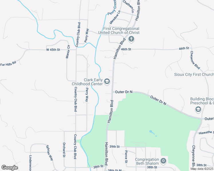 map of restaurants, bars, coffee shops, grocery stores, and more near 4315 Hamilton Boulevard in Sioux City