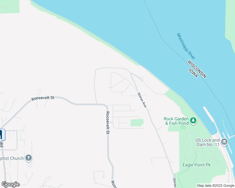 map of restaurants, bars, coffee shops, grocery stores, and more near 2134 Jonathan Lane in Dubuque