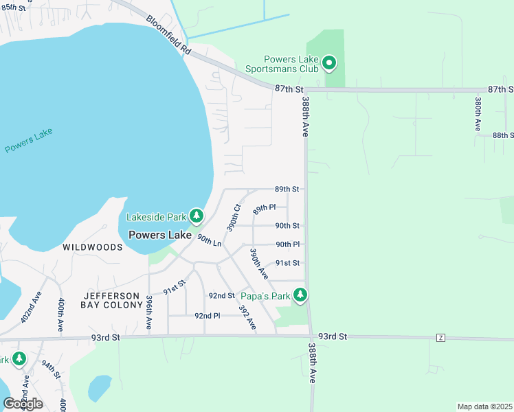 map of restaurants, bars, coffee shops, grocery stores, and more near 39002 89th Place in Burlington