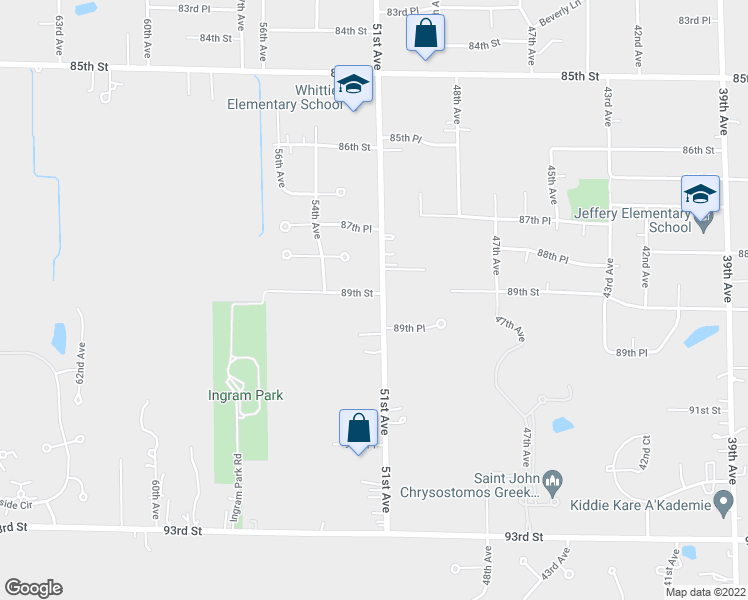 map of restaurants, bars, coffee shops, grocery stores, and more near 8900 Cooper Road in Pleasant Prairie