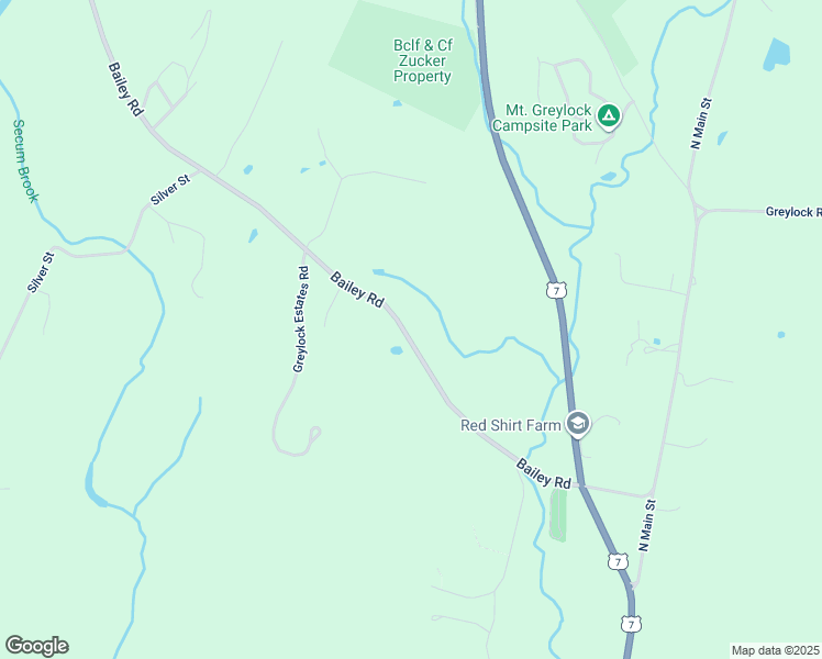 map of restaurants, bars, coffee shops, grocery stores, and more near 54 Bailey Road in Lanesborough