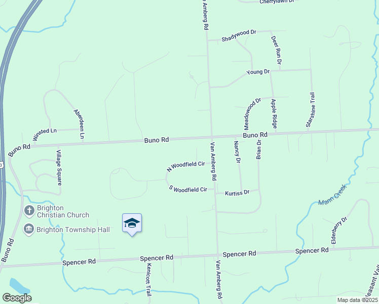 map of restaurants, bars, coffee shops, grocery stores, and more near 4082 Deerfield Court in Brighton