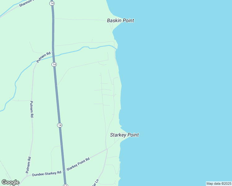 map of restaurants, bars, coffee shops, grocery stores, and more near 4548 Lakeview Road in Dundee