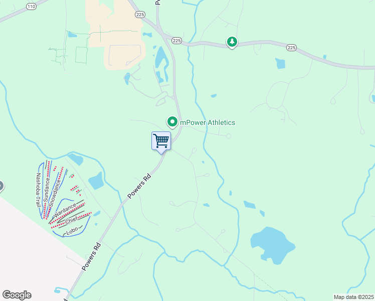 map of restaurants, bars, coffee shops, grocery stores, and more near 4 Nonset Lane in Westford