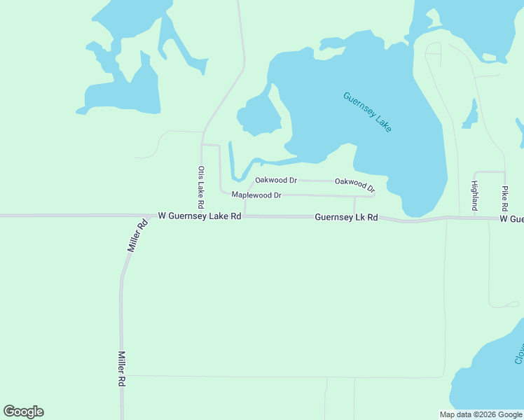 map of restaurants, bars, coffee shops, grocery stores, and more near 6600 West Guernsey Lake Road in Delton