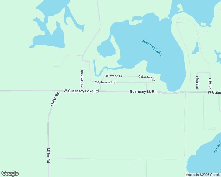 map of restaurants, bars, coffee shops, grocery stores, and more near 6600 West Guernsey Lake Road in Delton